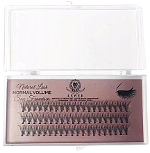 Wimpernbüschel 10 mm C 60 St. - Lewer Natural Lash Normal Volume San Francisco — Bild N1