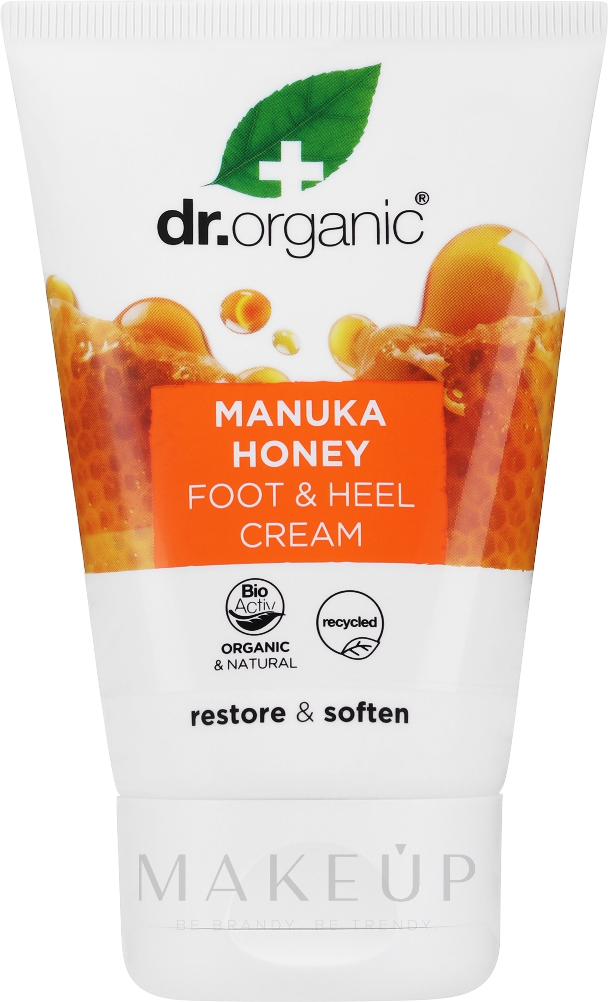 Fußcreme mit Manuka-Honig - Dr. Organic Bioactive Skincare Organic Manuka Honey Foot & Heel Cream — Bild 125 ml