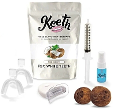 Düfte, Parfümerie und Kosmetik Aufhellendes Zahnpflegeset mit Kokosgeschmack - Keeth Coconut Teeth Whitening Kit
