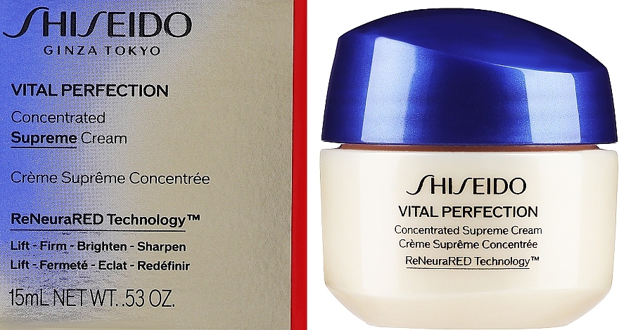 GESCHENK! Konzentrierte Creme für reife Haut - Shiseido Vital Perfection Concentrated Supreme Cream  — Bild N2