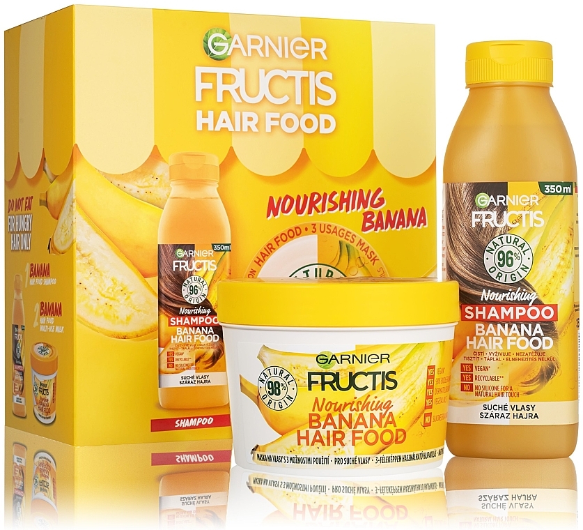 Haarpflegeset - Garnier Fructis Hair Food Banana  — Bild N1