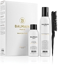 Set - Balmain Magnificent Volume Set FW23 (h/spray/200ml + h/mousse/300ml + h/brush) — Bild N1