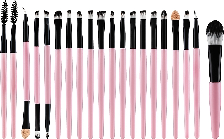Make-up-Pinselset schwarz-rosa 20 St. - Beauty Design — Bild N1