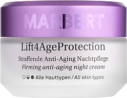 Düfte, Parfümerie und Kosmetik Straffende Anti-Aging Nachtpflege für das Gesicht - Marbert Lift4Age Protection Straffende Anti-Aging Night Care