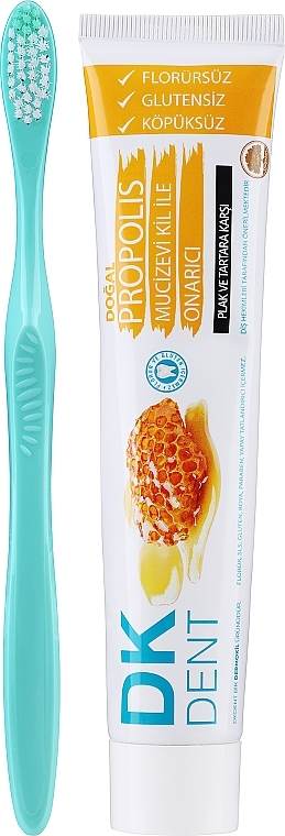 Zahnpasta mit Bürste - Dermokil DKDent Propolis Toothpaste — Bild N1