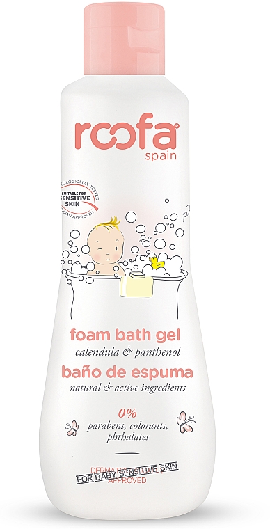 Schaumgel für Babys mit Ringelblume und Panthenol - Roofa Calendula & Panthenol Foam Bath Gel — Bild N1