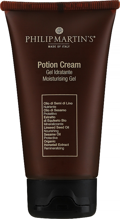 Feuchtigkeitscreme für lockiges Haar mit Sesam- und Leinöl - Philip Martin's Potion Cream Moisturizing Gel — Bild N1