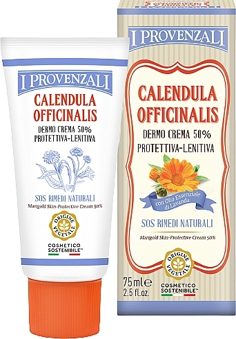 Beruhigende Hautcreme - I Provenzali Protective Cream Calendula Officinalis Dermo Soothing — Bild N1