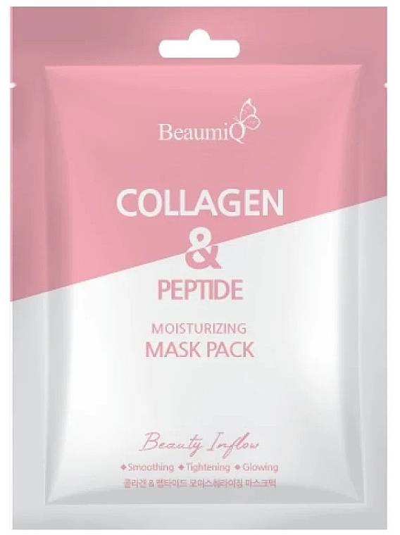 Gesichtsmaske mit Collagen - BeaumiQ Mask Pack Collagen & Peptide  — Bild N1