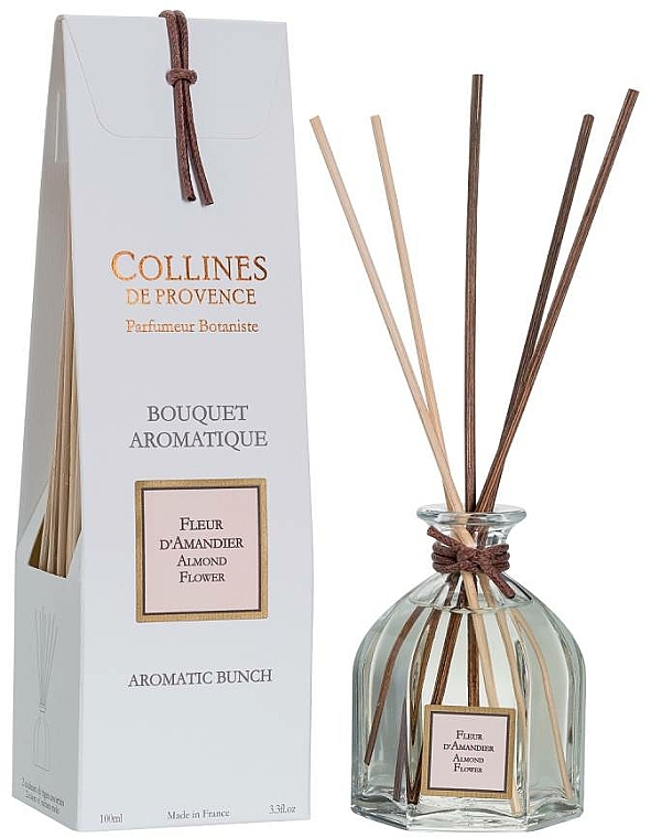 Aroma-Diffusor mit Duftstäbchen Mandelblüte - Collines de Provence Bouquet Aromatique Almond Flower — Bild N1
