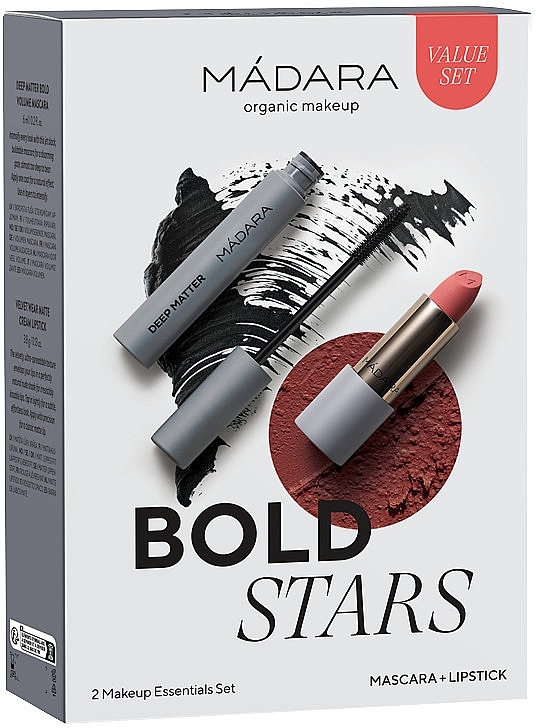 Makeup-Set - Madara Cosmetics Bold Stars 2 Makeup Essentials Set (Mascara/6 ml+Lippenstift/3,8 g)  — Bild N2