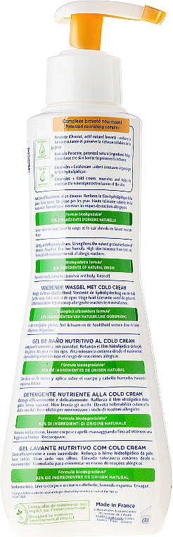 Nährende Körperreinigungsgel-Creme für trockene Babyhaut - Mustela Nourishing Cleansing Gel With Cold Cream — Foto N2