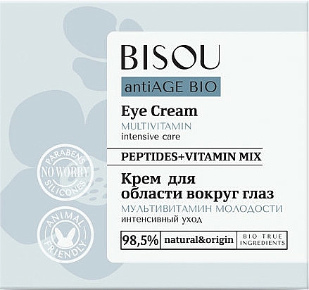 Augencreme mit Peptiden und Vitaminen - Bisou AntiAge Bio Eye Cream
