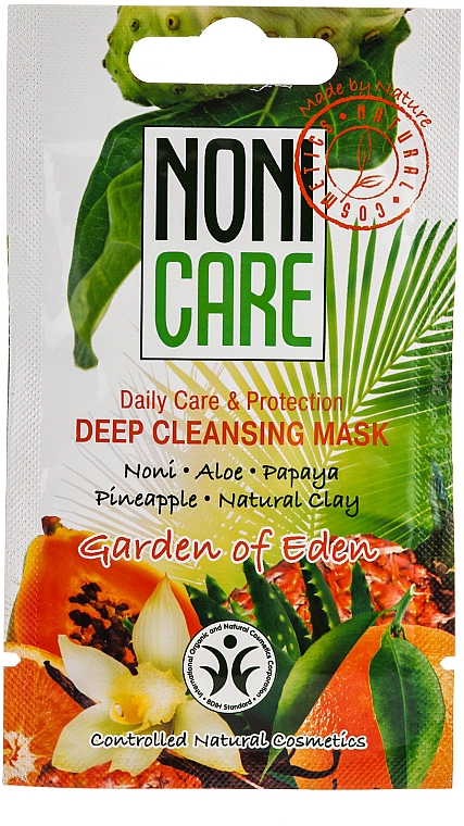 Gesichtsreinigungsmaske mit Aloe Vera und Papaya - Nonicare Garden Of Eden Deep Cleansing Mask