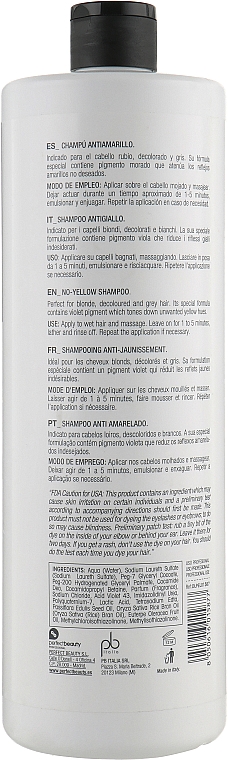 Shampoo mit Arganextrakt und Aloe Vera - Design Look No Yellow Shampoo Vegan Argan & Aloe Vera — Bild N4