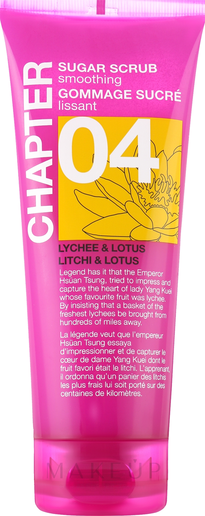 Körperpeeling Litschi und Lotus - Mades Cosmetics Chapter 04 Body Sugar Scrub — Bild 250 g