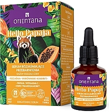 Düfte, Parfümerie und Kosmetik Aufhellendes Gesichtsserum mit Vitamin C und Tranexamsäure - Orientana Hello Papaja	