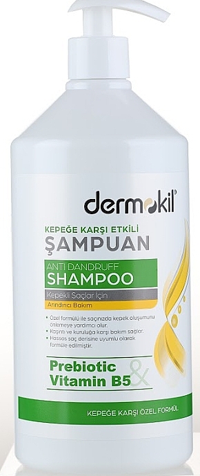 Antischuppen-Shampoo mit Präbiotikum und Vitamin B5 - Dermokil Prebiotic & Vitamin B5 Anti Dandruff Shampoo — Bild N1