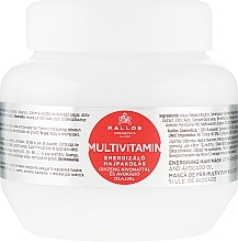 Haarmaske mit Ginseng-Extrakt und Sheabutter - Kallos Cosmetics Energising Hair Multivitamin — Foto N1