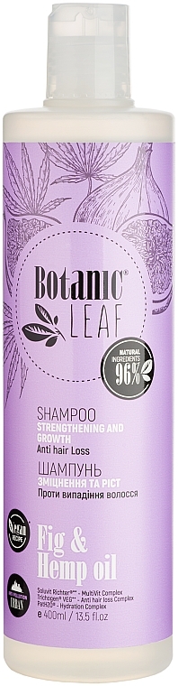 Shampoo gegen Haarausfall Feigen und Hanföl - Botanic Leaf  — Bild N1