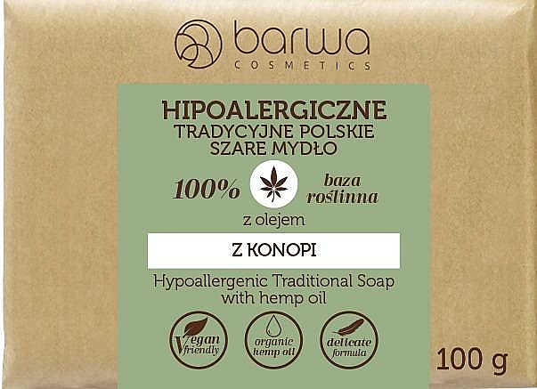 Traditionelle Seife mit Hanföl - Barwa Hypoallergenic Traditional Soap With Hemp Oil
