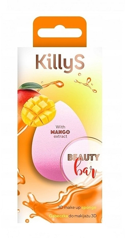 Schminkschwamm mit Mangoextrakt - Killys Beauty Bar 3D	 — Bild N1