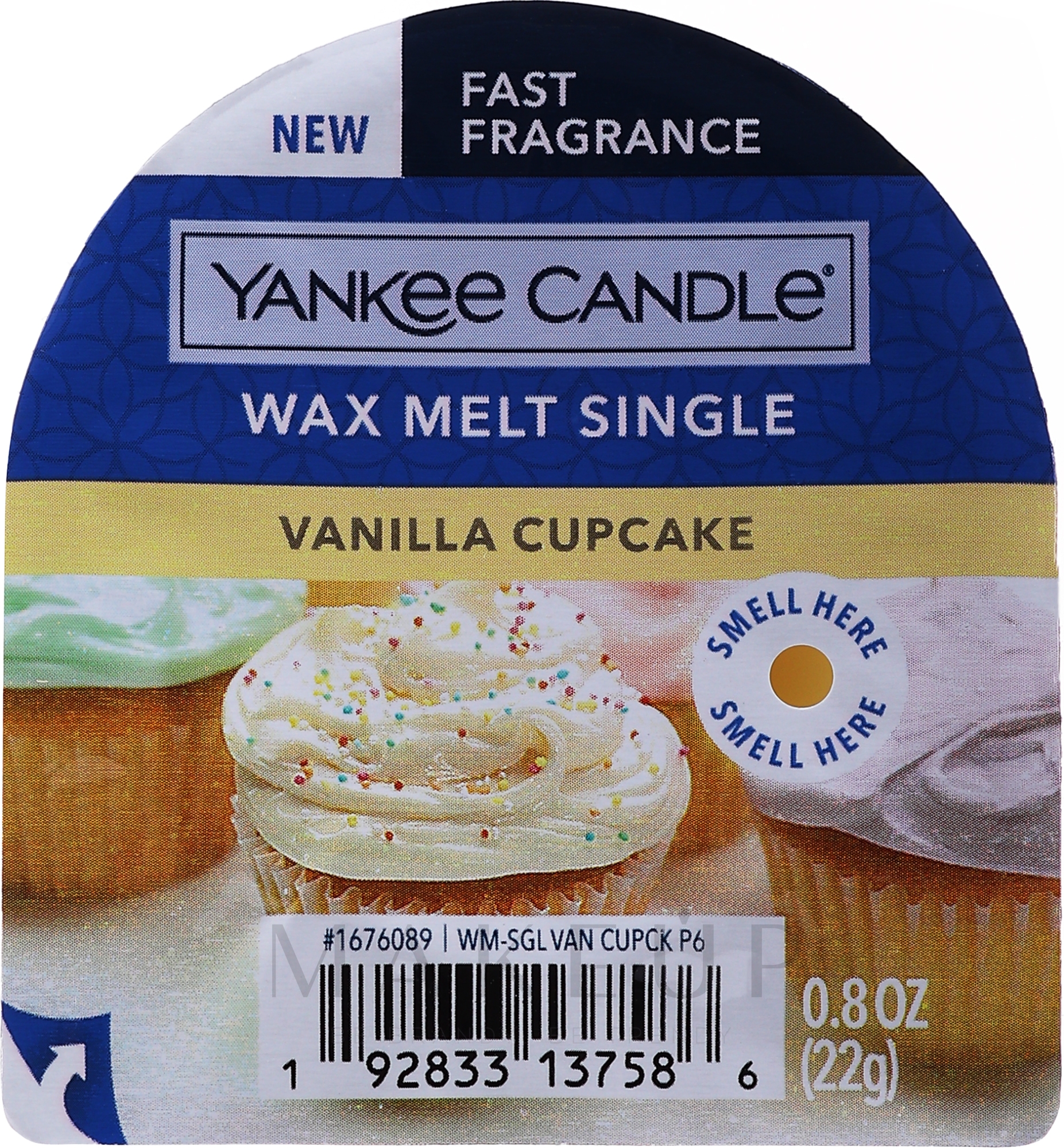 Duftwachs Vanilla Cupcake - Yankee Candle Vanilla Cupcake Wax Melt — Bild 22 g