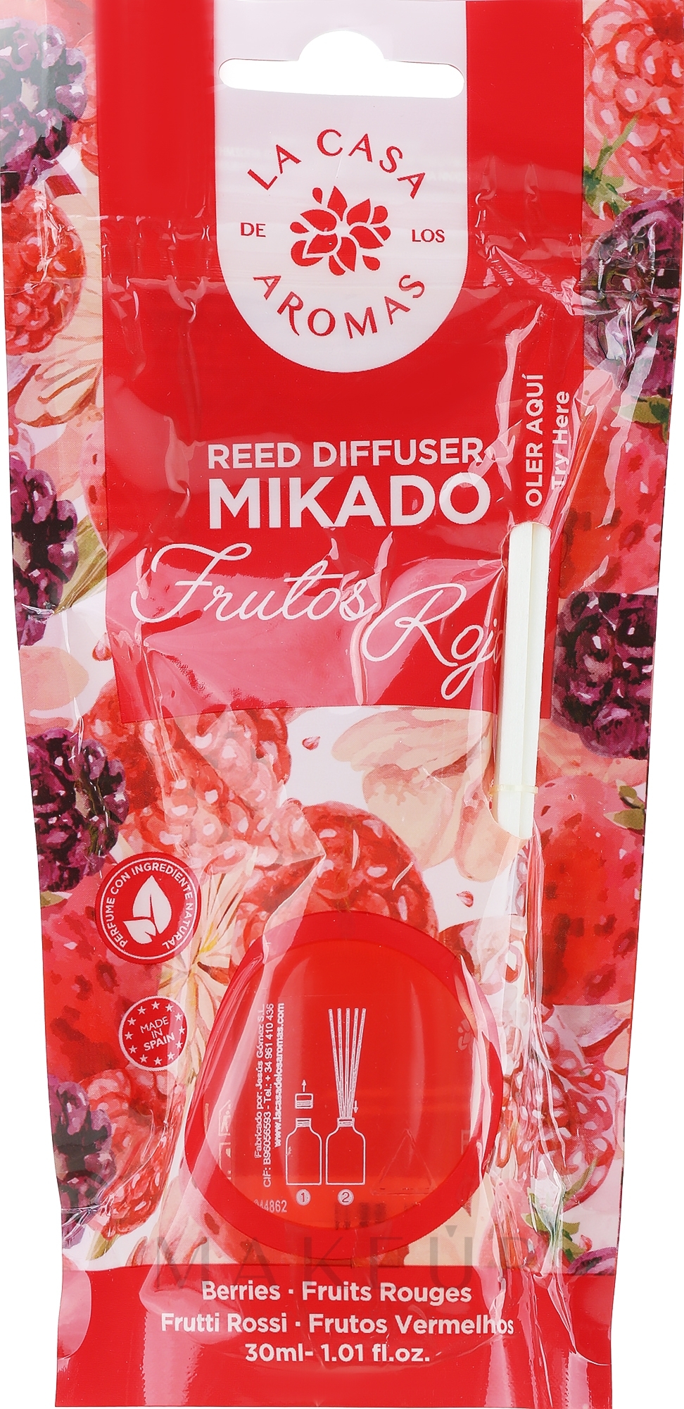 Aroma-Diffusor Rote Beeren - La Casa de Los Aromas Mikado Reed Diffuser — Foto 30 ml