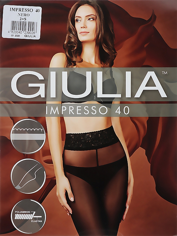 Strumpfhose für Damen Impresso 40 Den nero - Giulia — Bild N1