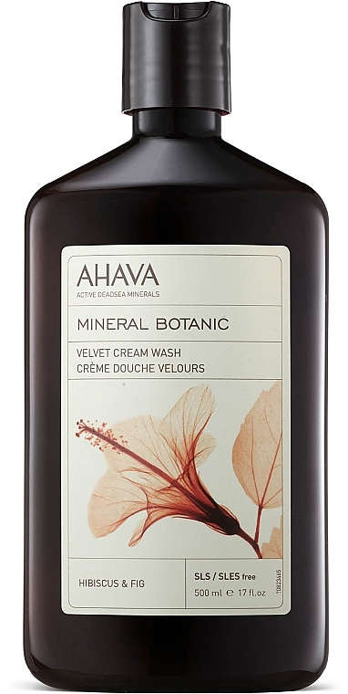 Duschcreme mit Hibiskus und Feigen für sehr trockene Haut - Ahava Mineral Botanic Velvet Cream Wash Hibiscus & Fig