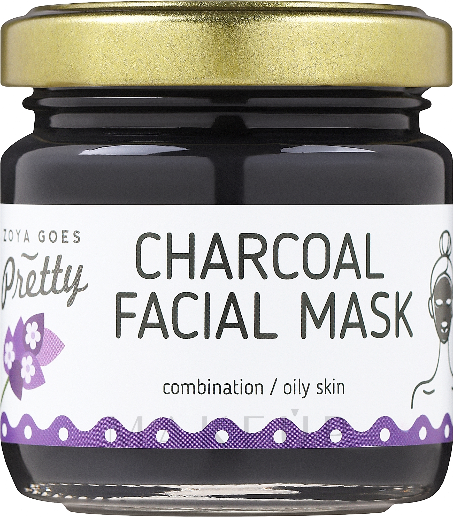 Gesichtsmaske mit Aktivkohle - Zoya Goes Charcoal Facial Mask — Bild 70 g