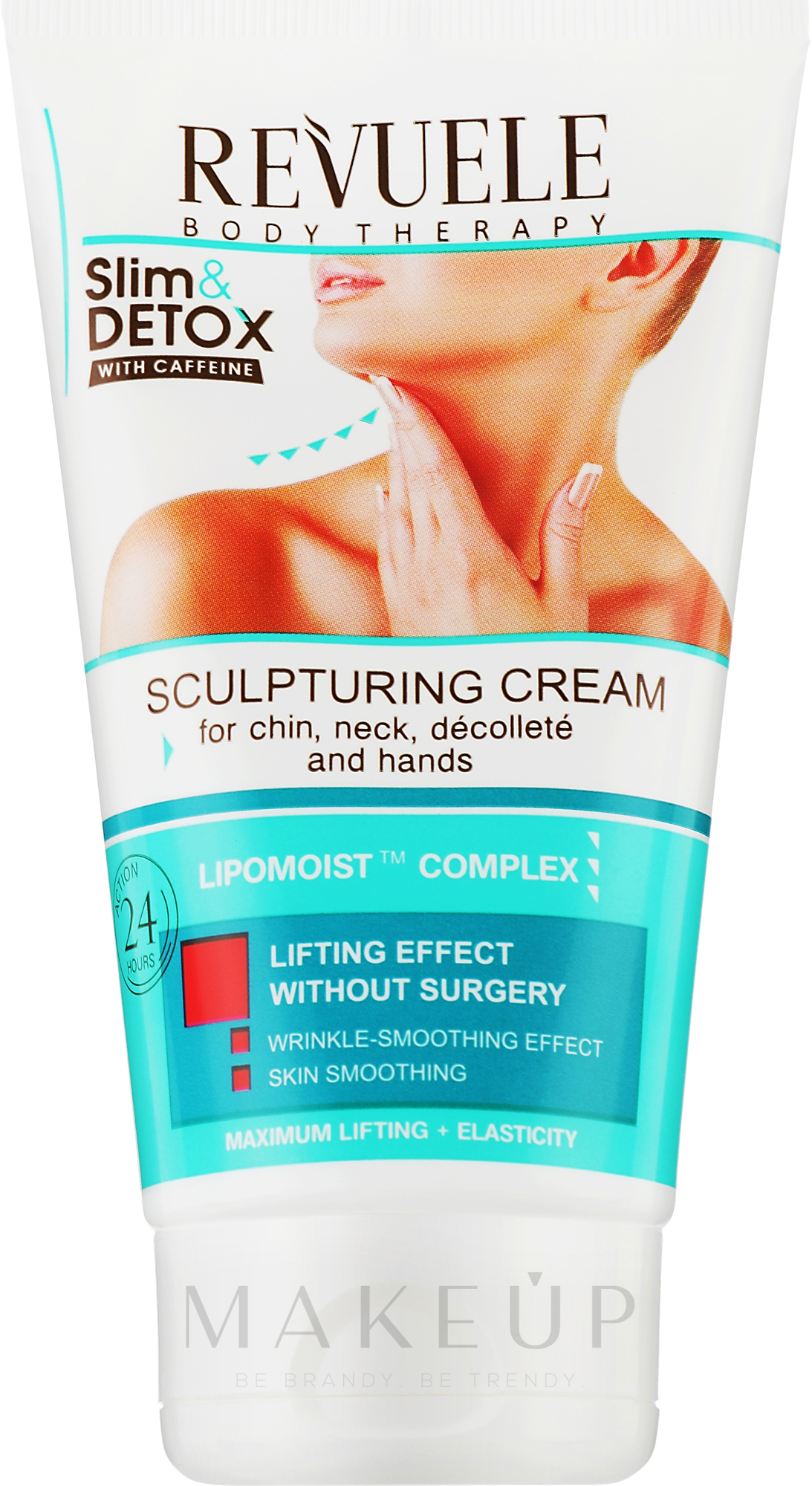 Straffende Creme für Kinn, Hals, Dekolleté und Hände - Revuele Slim&Detox Sculpting Cream — Bild 150 ml