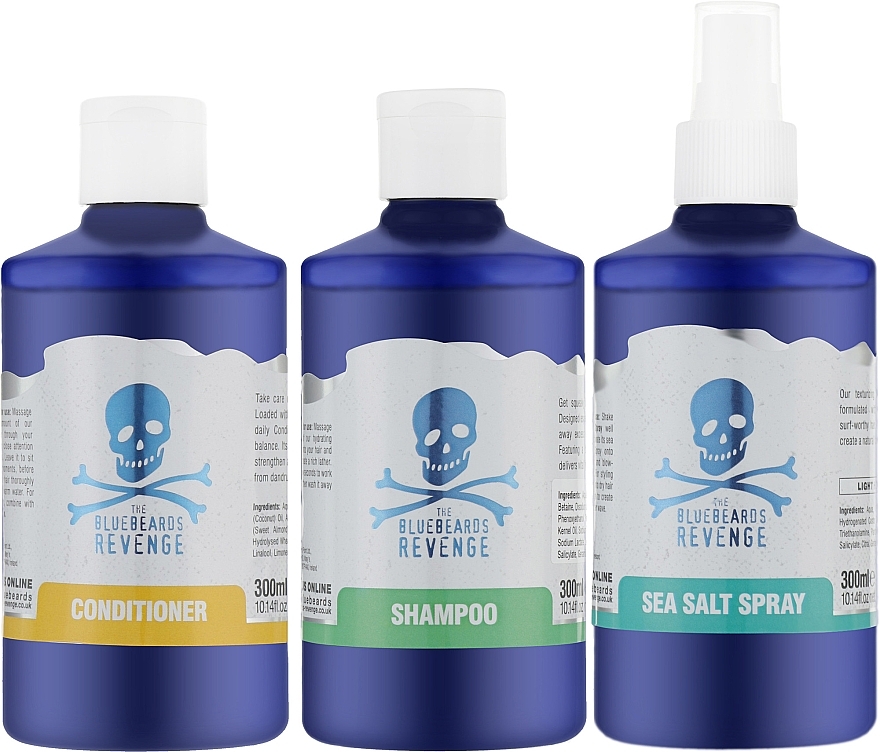 Haarpflegeset - The Bluebeards Revenge Shower & Styling Set (Haarspray 300ml + Haarshampoo 300ml + Conditioner 300ml)  — Bild N3