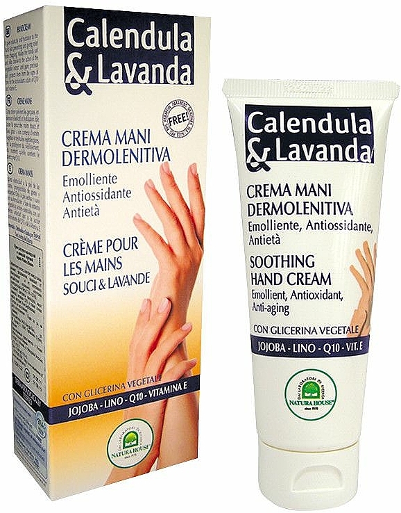 Weichmachende Anti-Aging Handcreme mit Lavendel und Ringelblume - Natura House Hand Cream