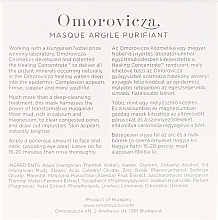 Entgiftende und aufhellende Reinigungsmaske für das Gesicht aus ungarischem Heilschlamm - Omorovicza Deep Cleansing Mask — Foto N3