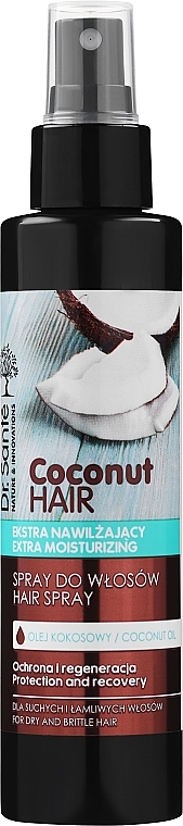 Regenerierendes Schutzspray für trockenes und sprödes Haar mit Kokosnuss - Dr. Sante Coconut Hair — Bild N1