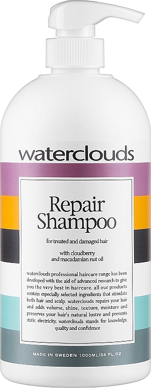 Regenerierendes Shampoo für behandeltes und strapaziertes Haar mit Moltebeere und Macadamianussöl - Waterclouds Repair Shampoo — Bild N2