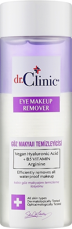 Zweiphasiger Augen-Make-up-Entferner - Dr. Clinic Eye Makeup Remover — Bild N1