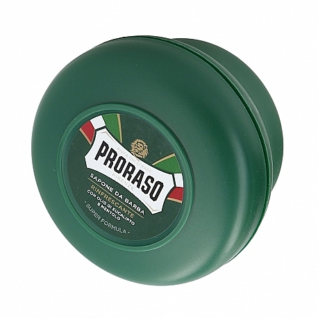Erfrischende Rasierseife mit Extrakten aus Menthol und Eukalyptus - Proraso Green Line Refreshing Soap Super Formula — Bild N1