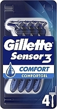 Einwegrasierer für Männer 4 St. - Gillette Sensor3 Comfort — Bild N1