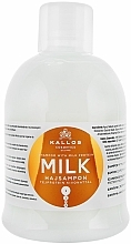 Pflegendes Shampoo mit Milchprotein-Essenz für trockenes und strapaziertes Haar - Kallos Cosmetics Milk Protein Shampoo — Foto N2