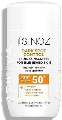 Sonnenschutzfluid für das Gesicht - Sinoz Dark Spot Control Fluid Sunscreen SPF50+ / PA++++  — Bild N1