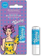 Lippenbalsam Blaubeere - 4Organic Pin-up Girl Berry Lip Balm — Bild N1