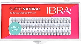 Düfte, Parfümerie und Kosmetik Wimpernbüschel-Set C 9 mm - Ibra 10 Flares Eyelash Knot Free Naturals