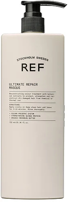 Revitalisierende und aufbauende Haarbehandlung mit Pflanzenextrakten, Bio-Murumuru-Butter und Quinoaproteinen - REF Ultimate Repair Mask — Bild N2