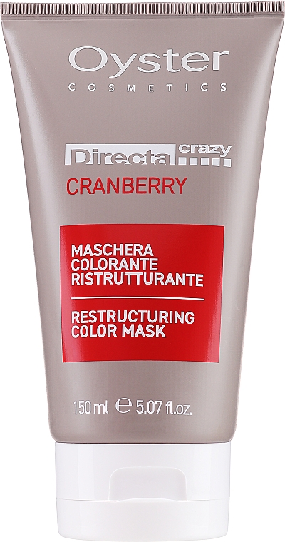 Regenerierende Farbglanz- Haarmaske - Oyster Cosmetics Directa Crazy Cranberry — Bild N1