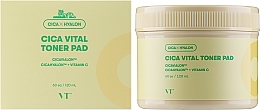 Aufhellende Toner-Pads für das Gesicht - VT Cosmetics Cica Vital Toner Pad  — Bild N2