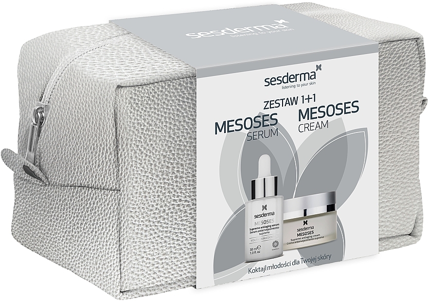 Gesichtspflegeset - SesDerma Laboratories Mesoses (Creme 50ml + Serum 30ml + Kosmetiktasche 1 St.) — Bild N1