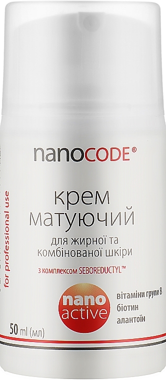 Mattierende Gesichtscreme für fettige und Mischhaut - NanoCode Activ Cream — Bild N1