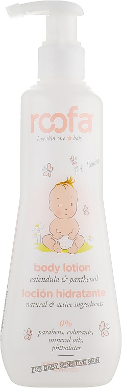 Körperlotion für Babys mit Ringelblume und Panthenol - Roofa Calendula & Panthenol Body Lotion — Bild N2